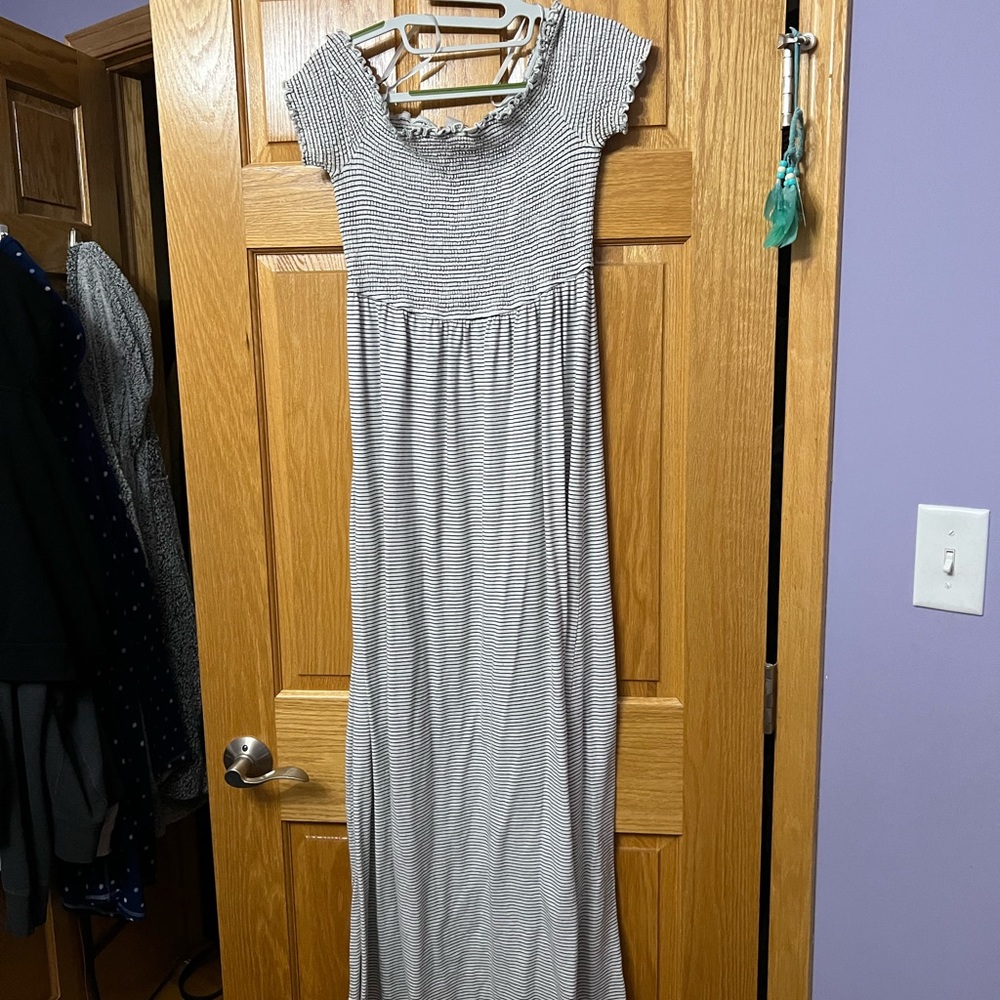 Striped maxi dress